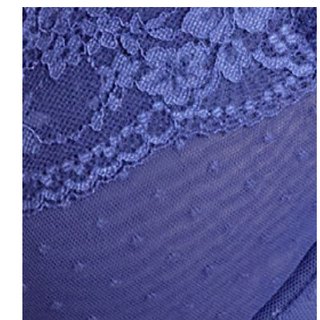 Heidi spot mesh and floral lace detail